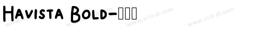 Havista Bold字体转换